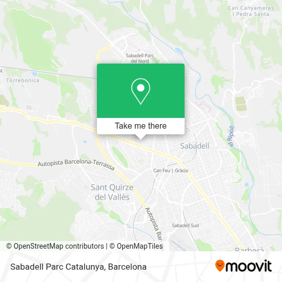 Sabadell Parc Catalunya map