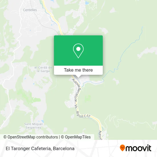 El Taronger Cafeteria map