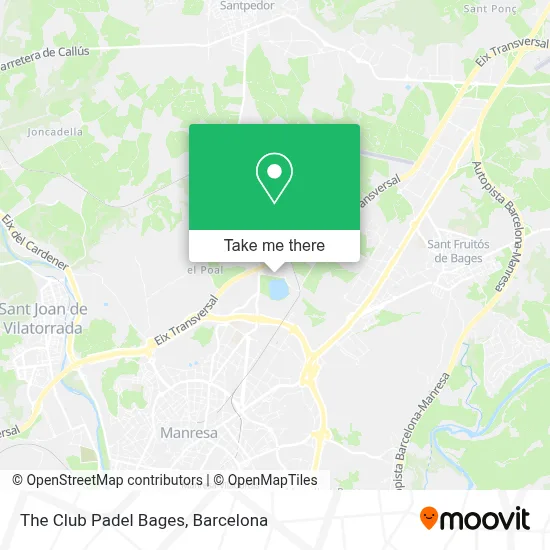 The Club Padel Bages map