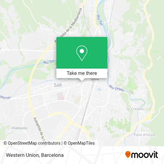 Western Union map