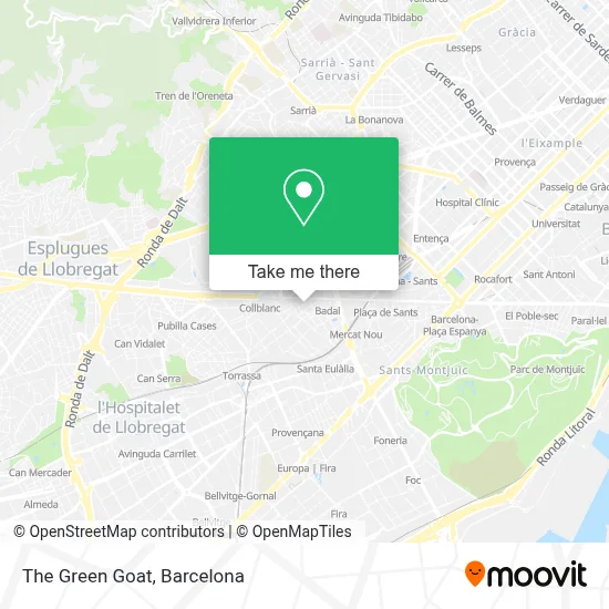 The Green Goat map