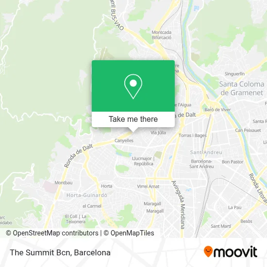 The Summit Bcn map