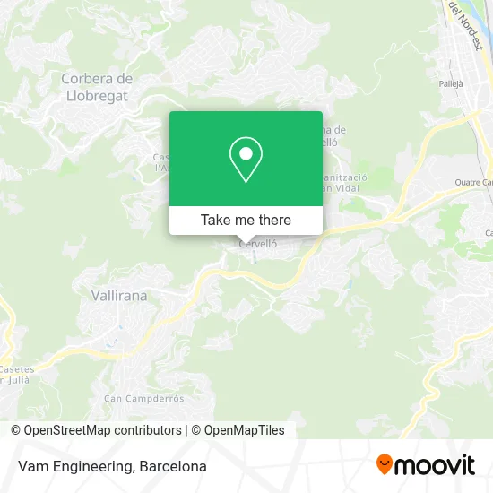 Vam Engineering map
