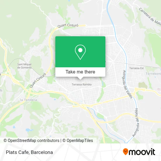 Plats Cafe map