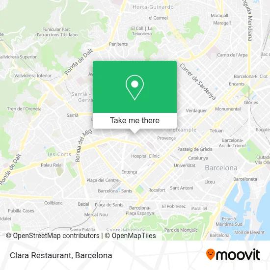 Clara Restaurant map