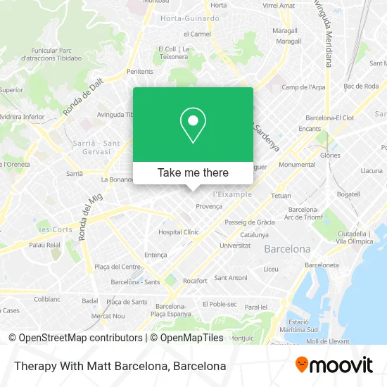 Therapy With Matt Barcelona map