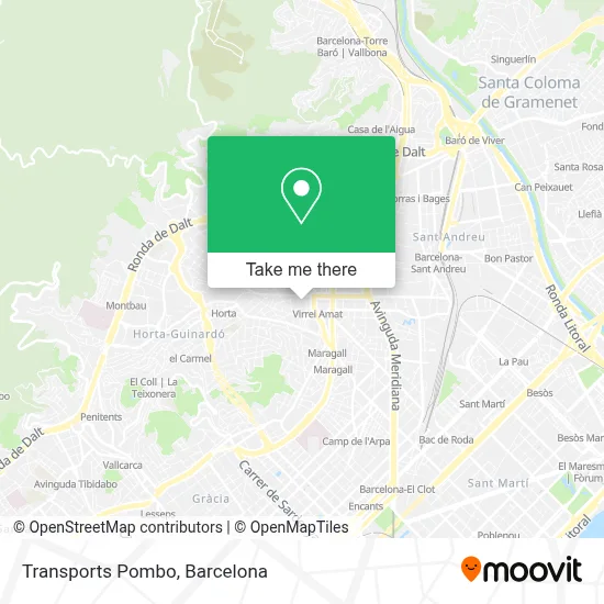 Transports Pombo map