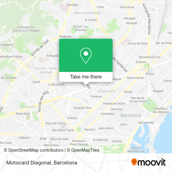 mapa Motocard Diagonal