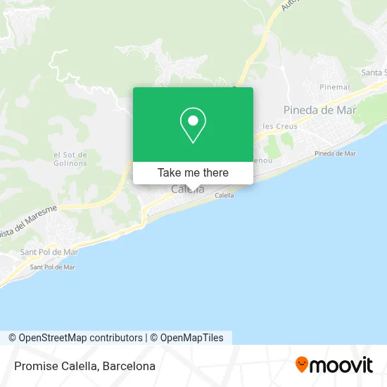 Promise Calella map