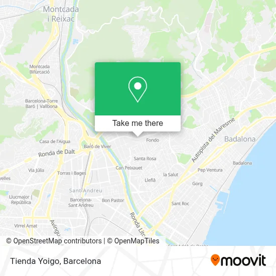 Tienda Yoigo map