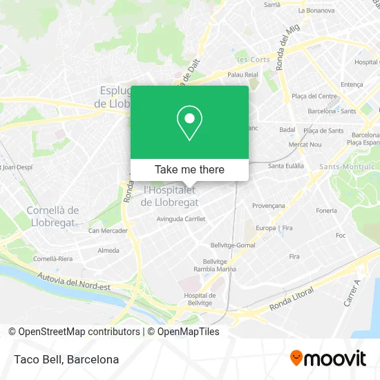 Taco Bell map