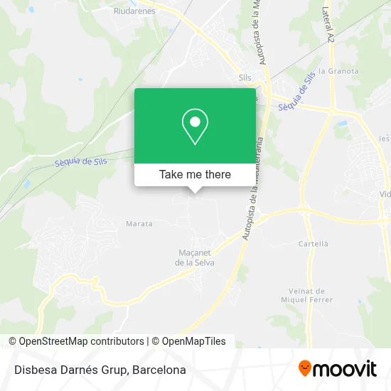 Disbesa Darnés Grup map