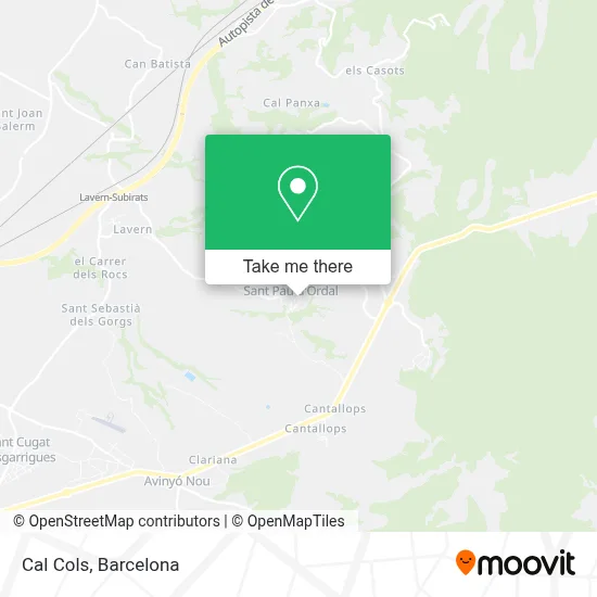 Cal Cols map