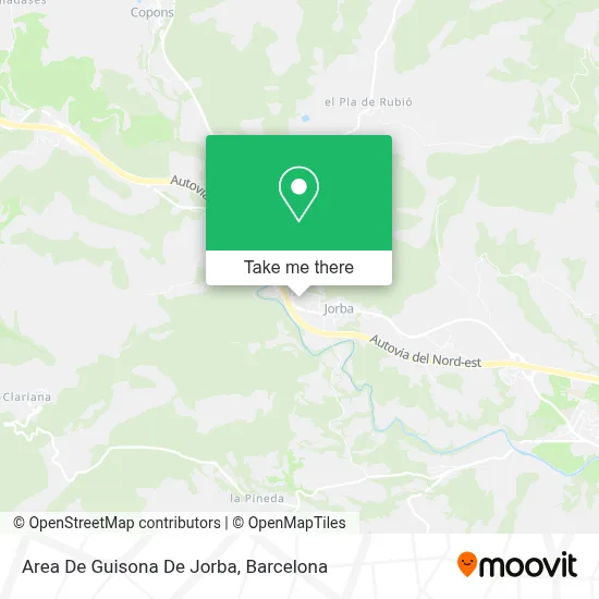 Area De Guisona De Jorba map