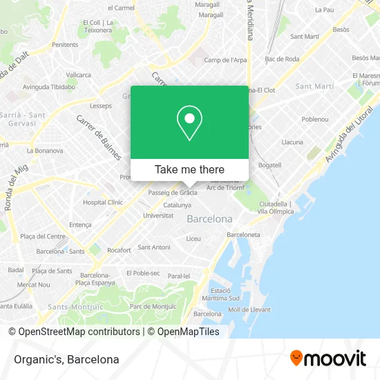 Organic's map