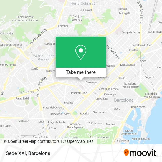 Sede XXI map