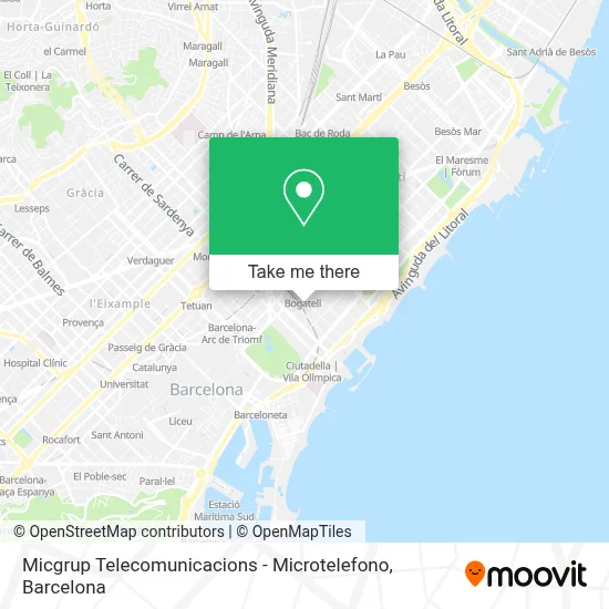 Micgrup Telecomunicacions - Microtelefono map