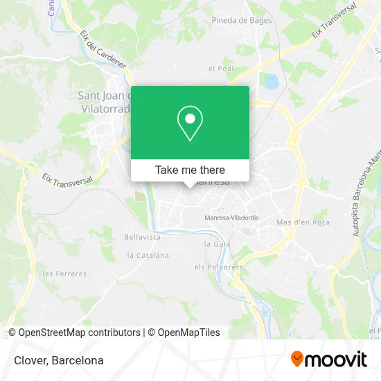 mapa Clover