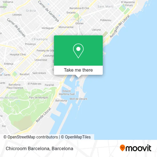 Chicroom Barcelona map
