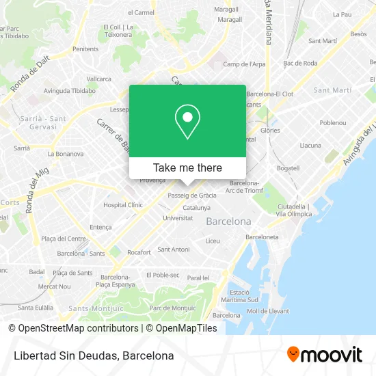 Libertad Sin Deudas map
