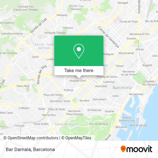 Bar Damaia map
