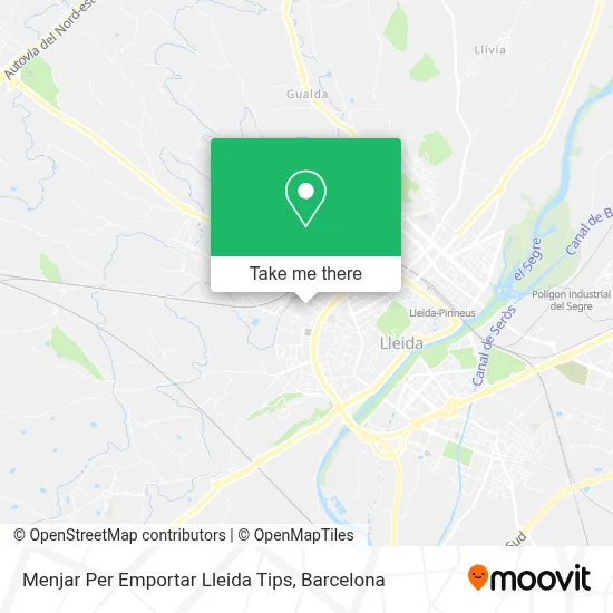 Menjar Per Emportar Lleida Tips map