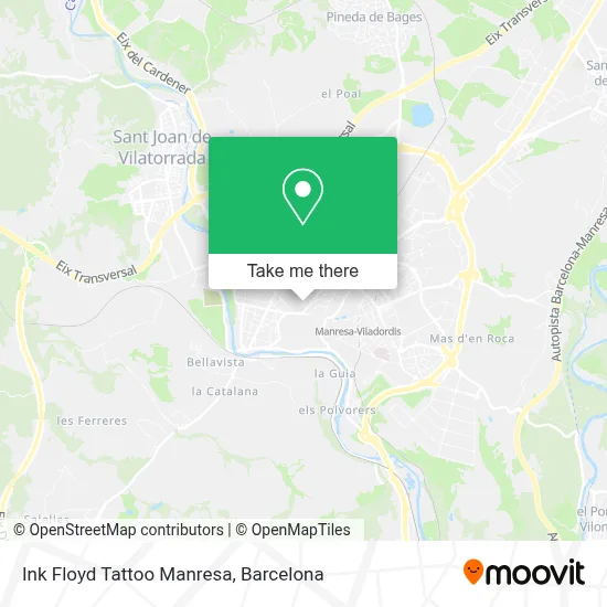 mapa Ink Floyd Tattoo Manresa