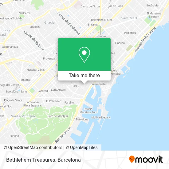 Bethlehem Treasures map