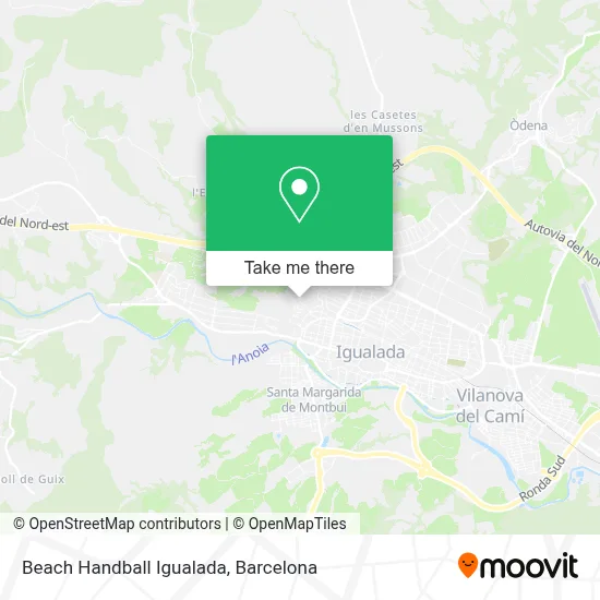 Beach Handball Igualada map