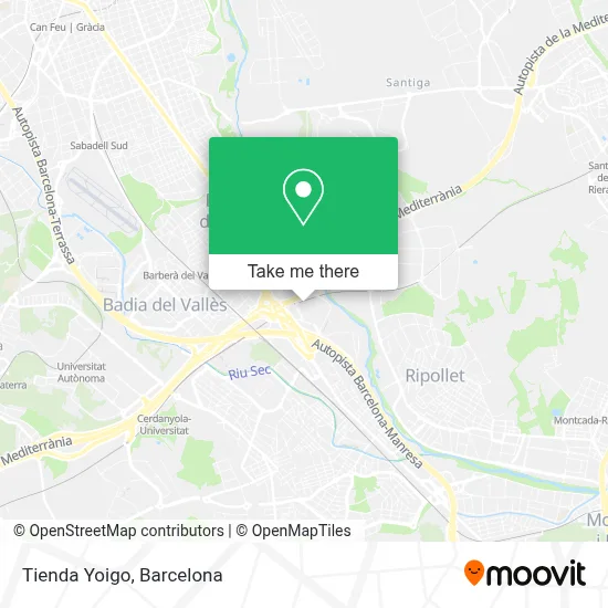 Tienda Yoigo map