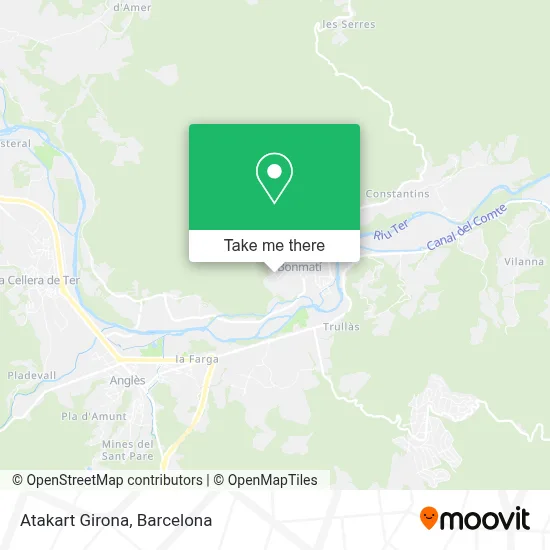 Atakart Girona map