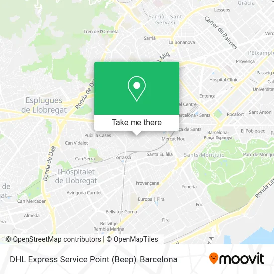 DHL Express Service Point (Beep) map