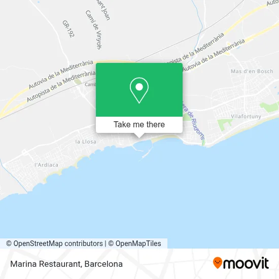 Restaurant Marina map