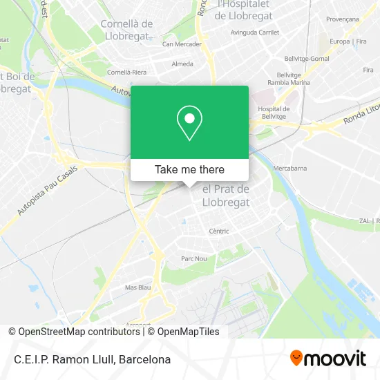 C.E.I.P. Ramon Llull map