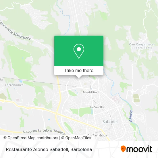 Restaurante Alonso Sabadell map