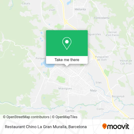 Restaurant Chino La Gran Muralla map