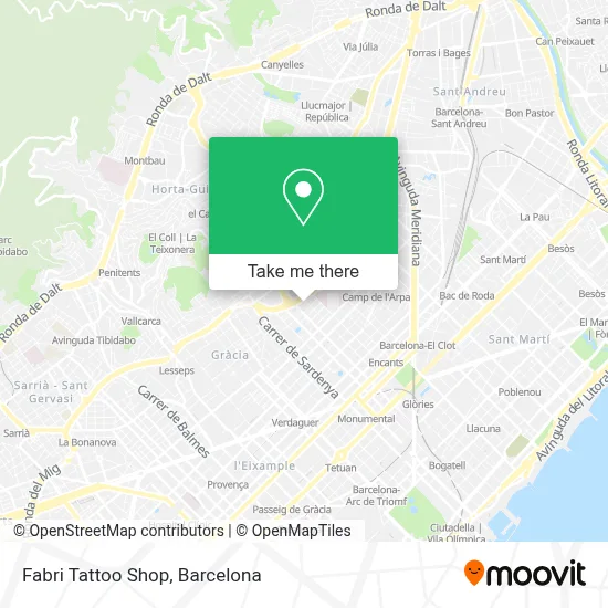 Fabri Tattoo Shop map