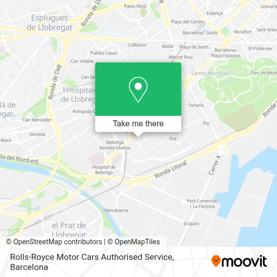 Rolls-Royce Motor Cars Authorised Service map