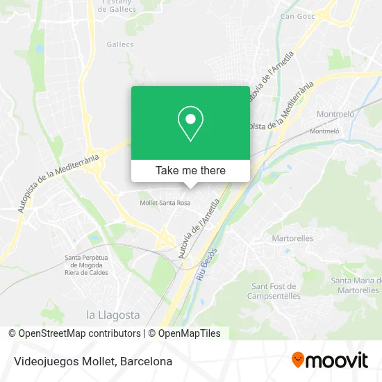 Videojuegos Mollet map