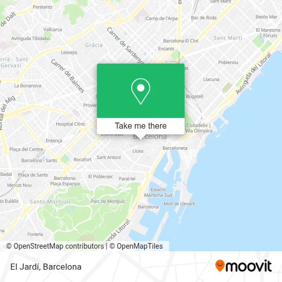 El Jardí map
