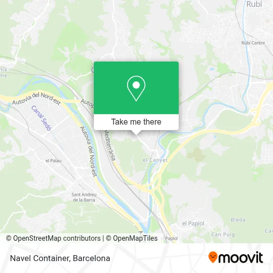 mapa Navel Container
