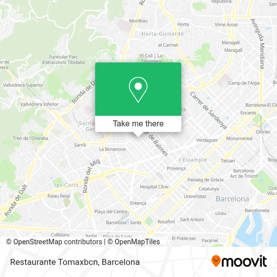 Restaurante Tomaxbcn map