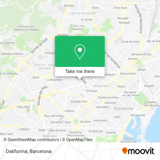 Daliforma map