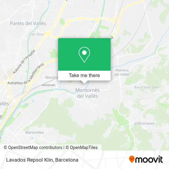 Lavados Repsol Klin map