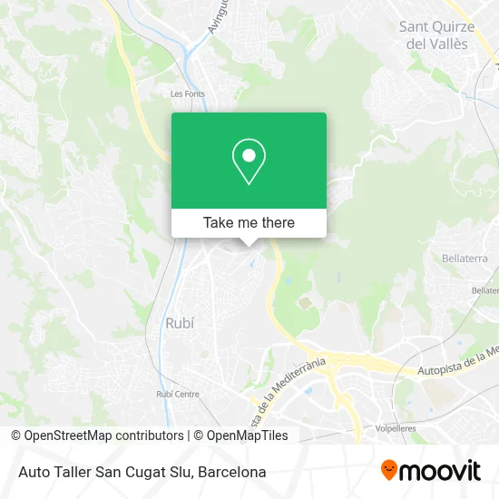 Auto Taller San Cugat Slu map