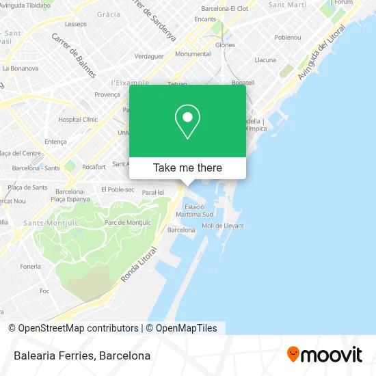 Balearia Ferries map