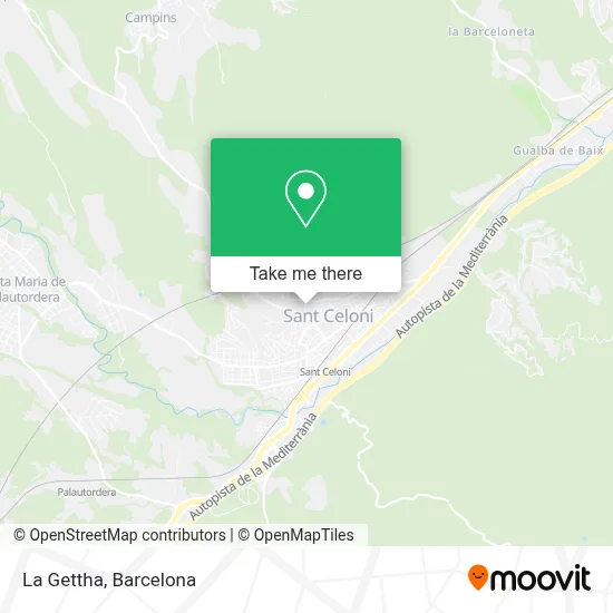 La Gettha map