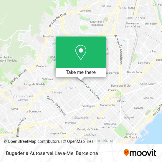 Bugaderia Autoservei Lava-Me map