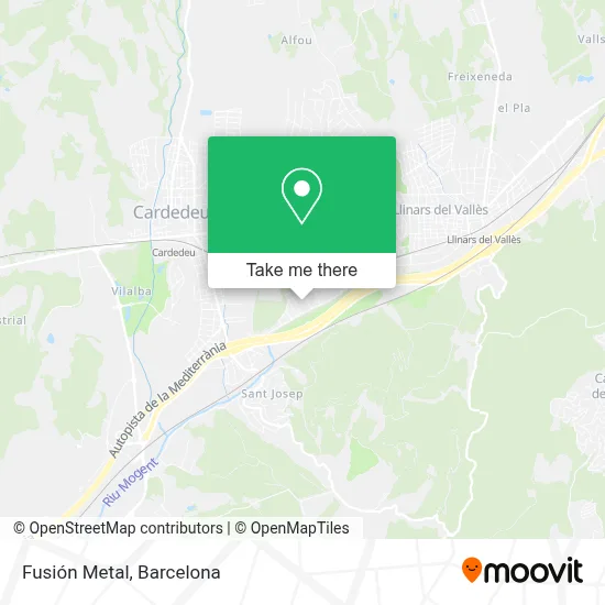 Fusión Metal map