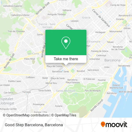 Good Step Barcelona map